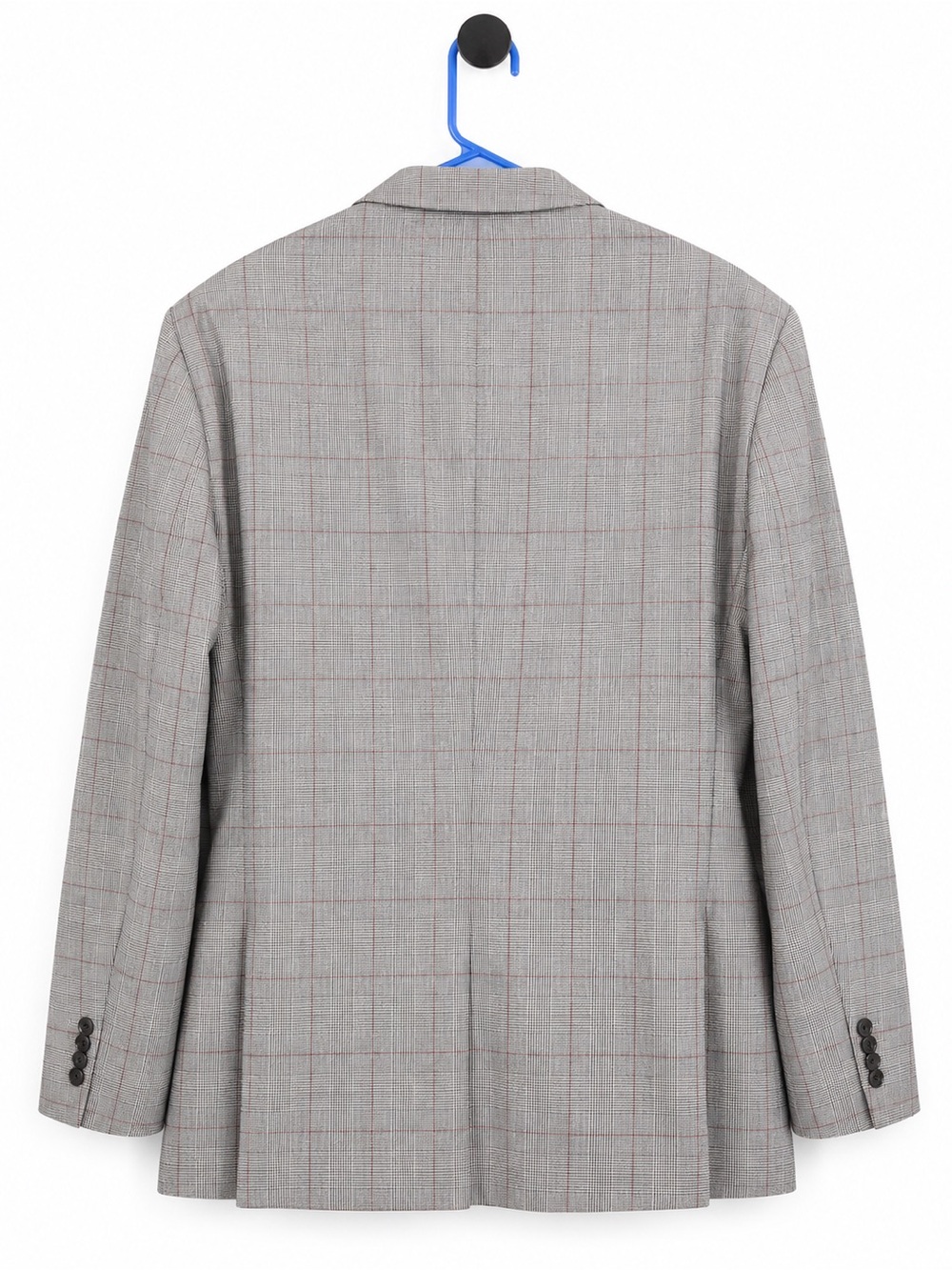 Ralph Lauren Gray Plaid Sport Coat with Subtle Red Windowpane - Picture 4 of 4